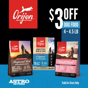 ORIJEN | $3.00 OFF …